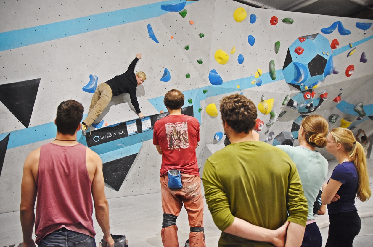 Tech-Session in der Boulderwelt München Ost