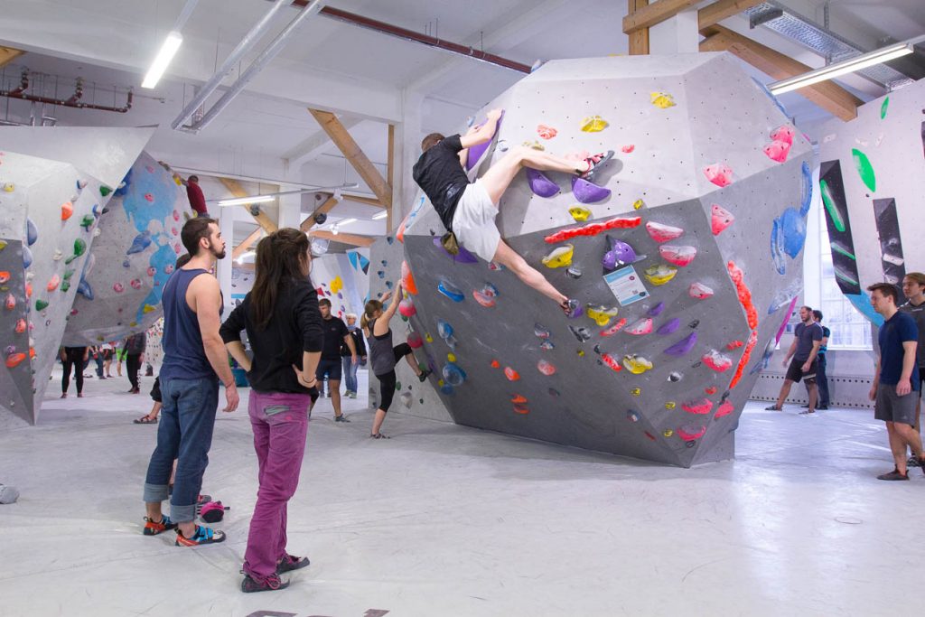 Erste Tech-Session in der Boulderwelt München West am 10.02.2018