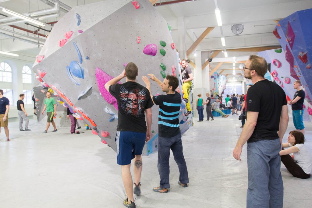 Erste Tech-Session in der Boulderwelt München West am 10.02.2018