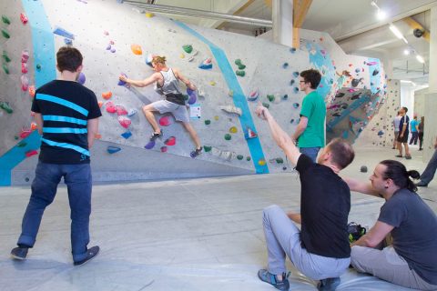 Erste Tech-Session in der Boulderwelt München West am 10.02.2018