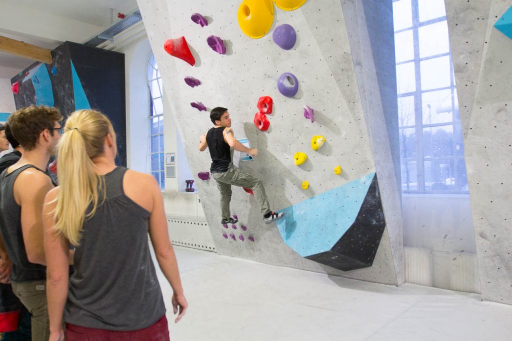 Erste Tech-Session in der Boulderwelt München West am 10.02.2018