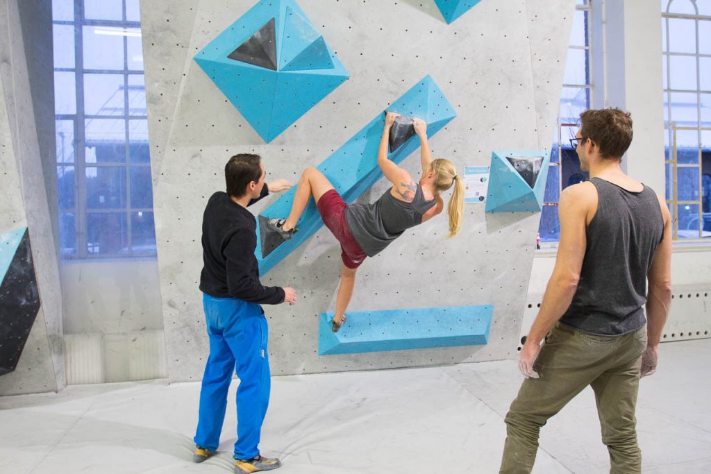 Erste Tech-Session in der Boulderwelt München West am 10.02.2018