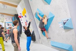 Erste Tech-Session in der Boulderwelt München West am 10.02.2018