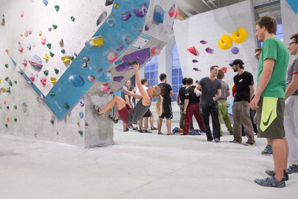 Erste Tech-Session in der Boulderwelt München West am 10.02.2018