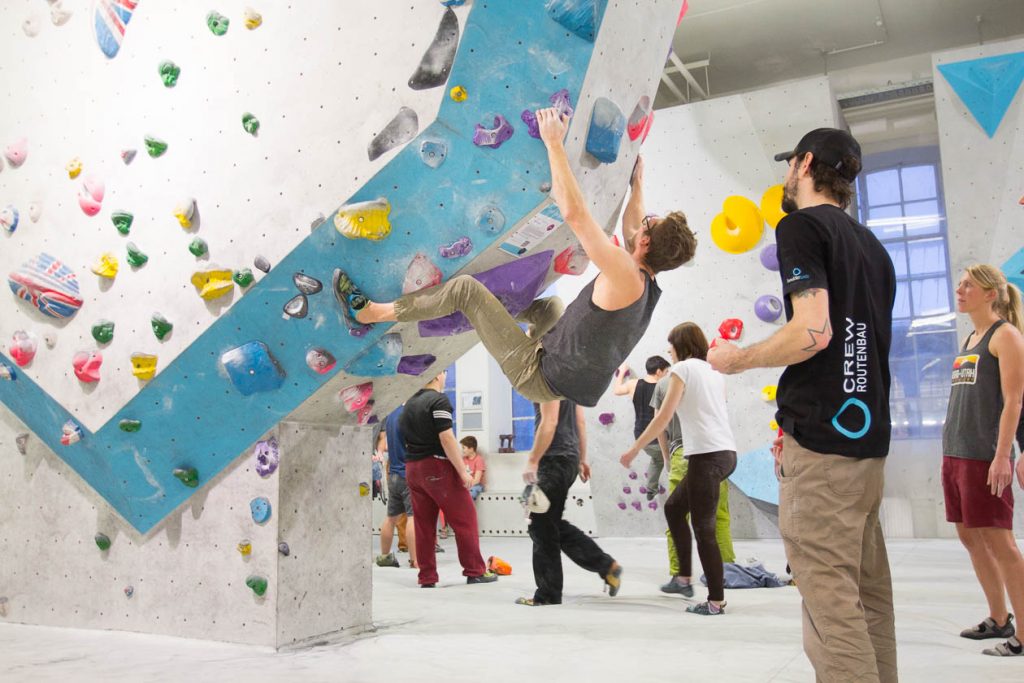 Erste Tech-Session in der Boulderwelt München West am 10.02.2018