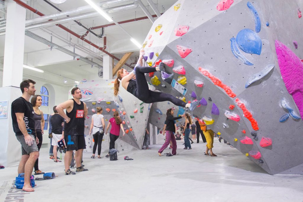 Erste Tech-Session in der Boulderwelt München West am 10.02.2018