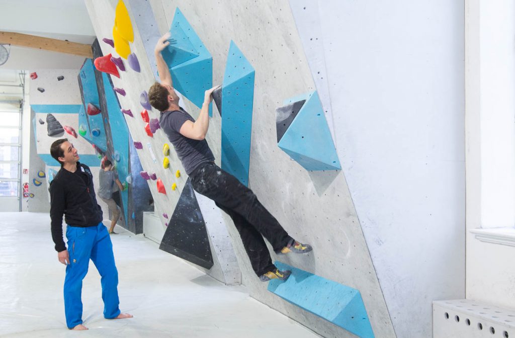 Erste Tech-Session in der Boulderwelt München West am 10.02.2018