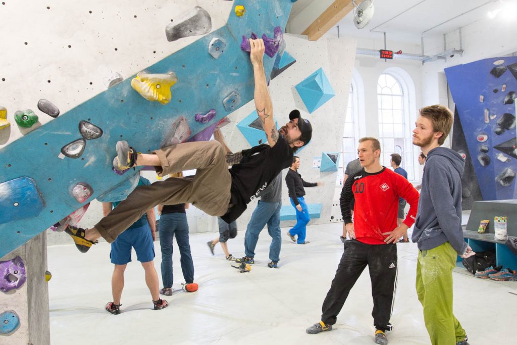 Erste Tech-Session in der Boulderwelt München West am 10.02.2018