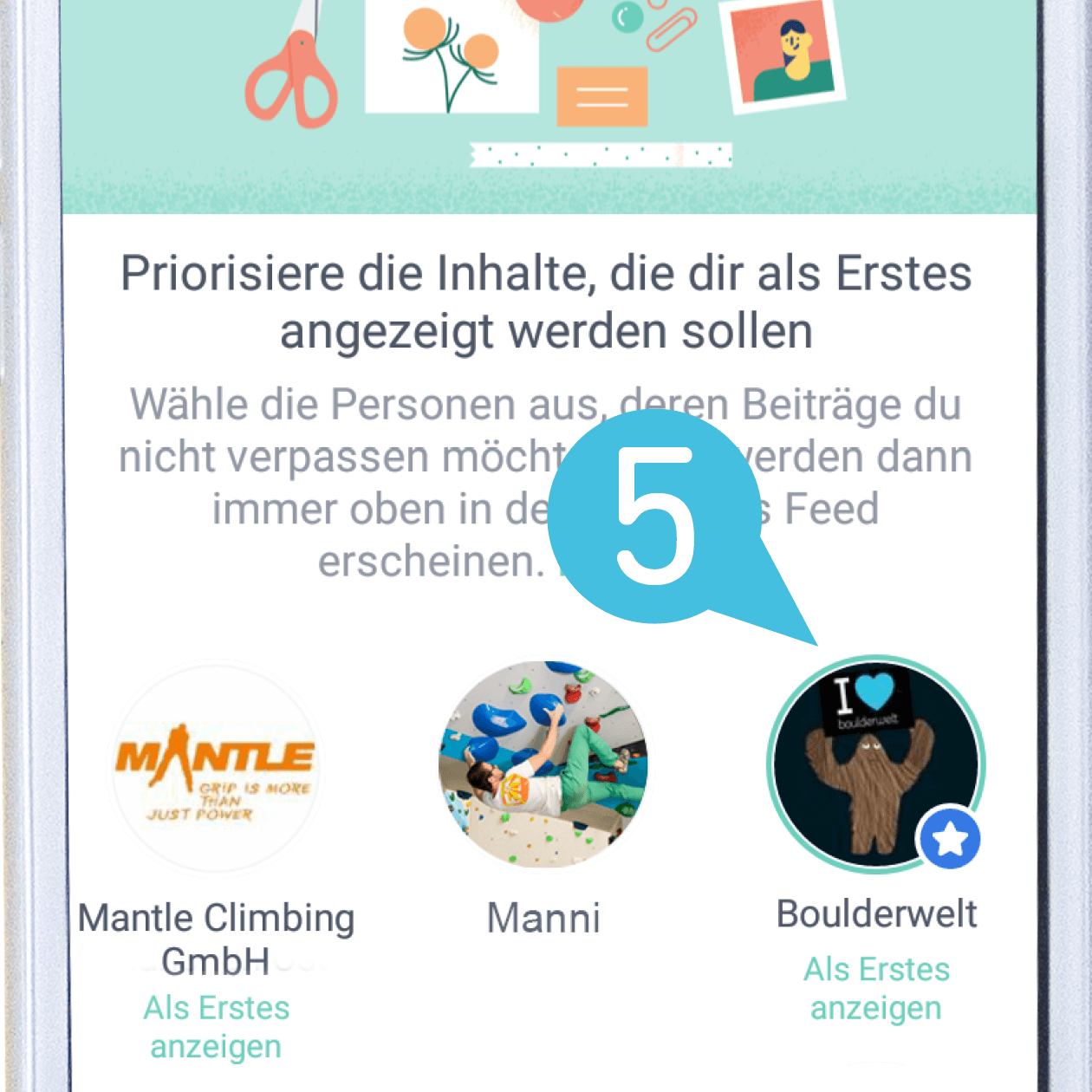 Tipps für Social Media, Facebook Priorisieren