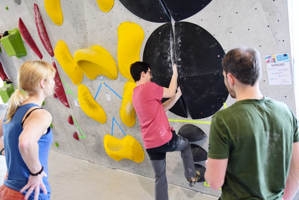 Unser Bouldergame Catch Ya Match ging in der Boulderwelt München in die zweite Runde