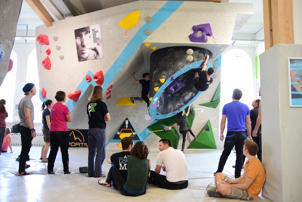 Unser Bouldergame Catch Ya Match ging in der Boulderwelt München in die zweite Runde