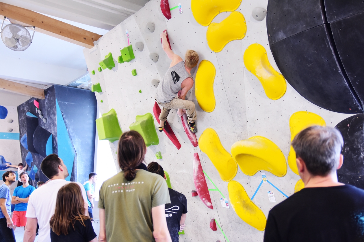 Unser Bouldergame Catch Ya Match ging in der Boulderwelt München in die zweite Runde