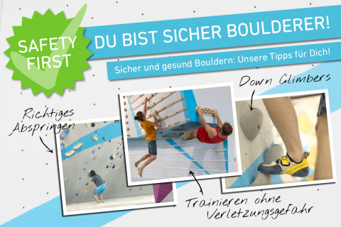 Sicherheitskampagne für sicher und gesund in der Boulderwelt