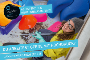 Die Boulderwelt München West sucht eine Assistenz des Routenbaus