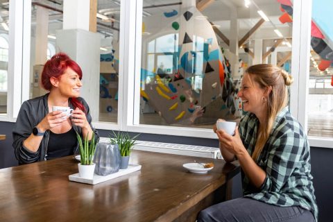 Umbauarbeiten im Café in der Boulderwelt München West