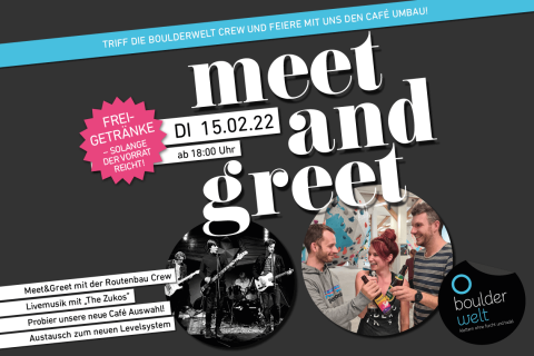 Meet & Greet mit der Routenbau Crew in der Boulderwelt München West