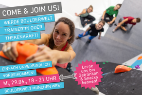 Come & Join Us Boulderwelt München West