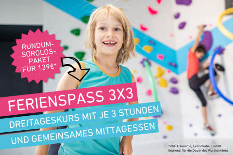 Ferienprogramm für Kinder in der Boulderwelt München West