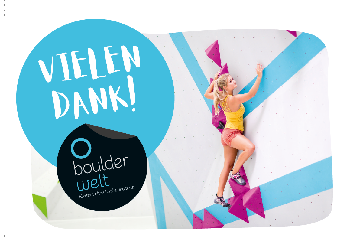 Der Boulderwelt Gutschein – Das perfekte Geschenk für alle Bouldernde. Ganz bequem in der Halle oder mobil über Boulderwelt PLUS.